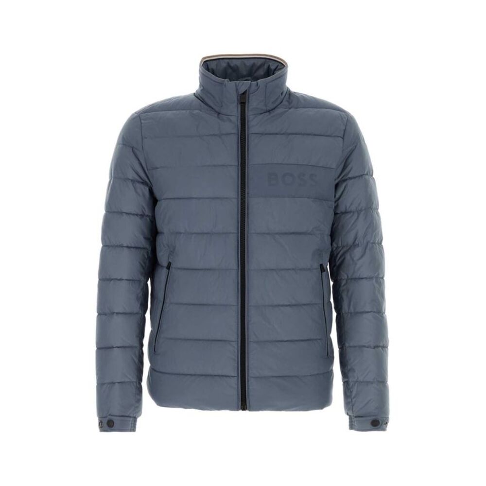 Boss Men Air Force Blue Polyester Padded Jacket